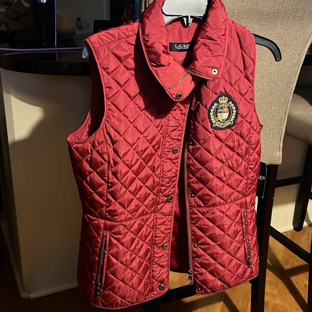 NEW RALPH LAUREN Quilted Crested Vest